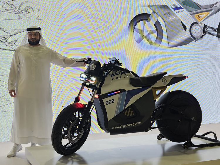 The latest e-bike took two years to create and can reach a speed of 155kph.