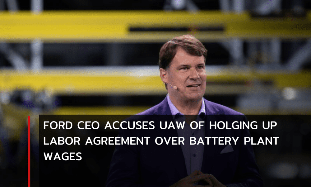 Ford Motor Chief Executive Jim Farley has raised allegations against the UAW union, claiming they are obstructing the negotiation of a new U.S. labor agreement