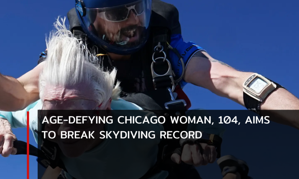 Dorothy Hoffner, a remarkable 104-year-old Chicago native, is on a mission to become the oldest person to ever skydive.