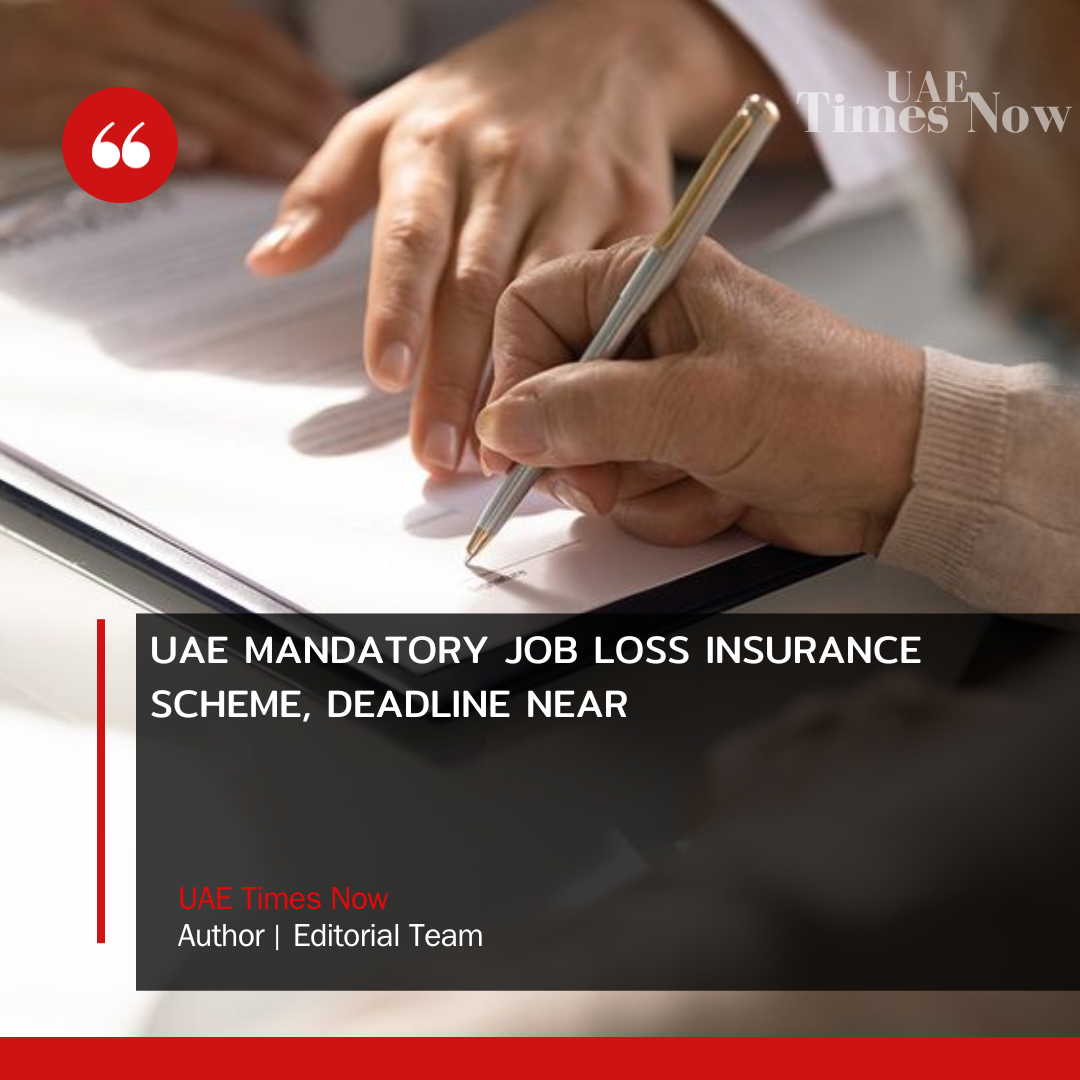 Several people queued outside money exchange houses on Saturday to register for the UAE's mandatory job loss insurance scheme on the eve of the deadline.