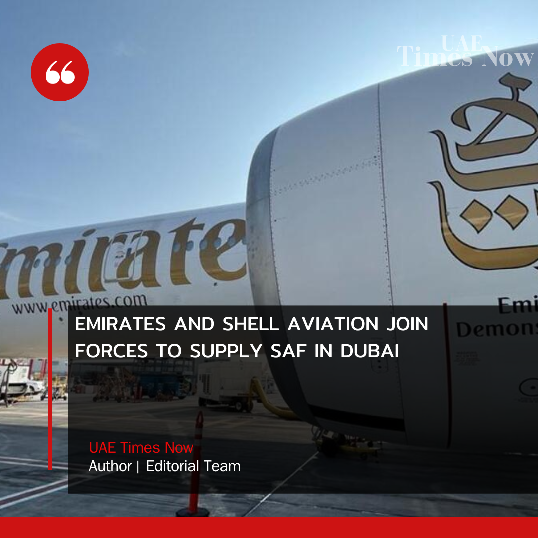 Emirates Airline of Dubai has formed an agreement with Shell Aviation, marking a huge step forward in the aviation industry's search for greener and more sustainable fuel sources.