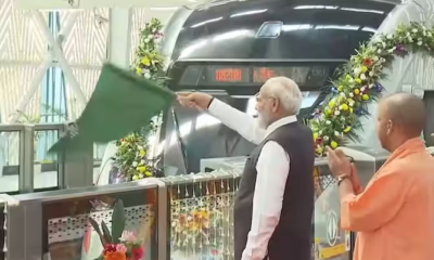 The priority part of the RRTS Corridor at Sahibabad RapidX Station was inaugurated by Indian Prime Minister Narendra Modi, marking a historic milestone.