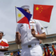 According to China's military, a Philippine ship "illegally entered" waters near Scarborough Shoal, a contested territory in the South China Sea.