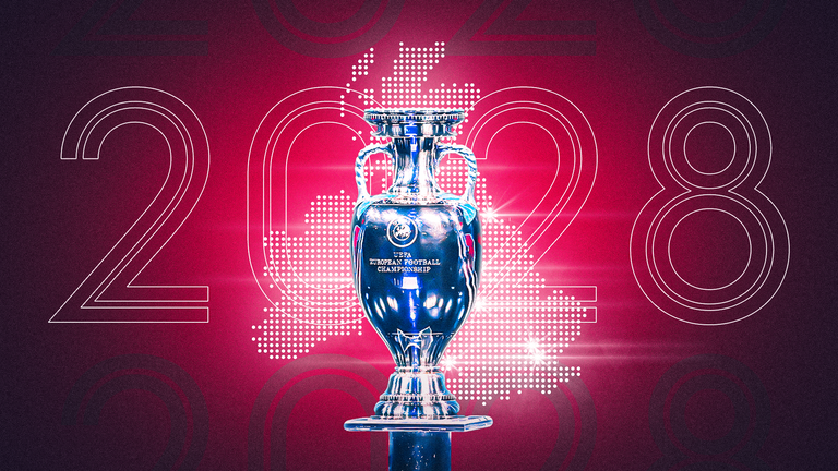 Uefa has announced that the United Kingdom and the Republic of Ireland will host the 2028 Euro.