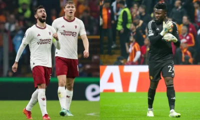 Manchester United's Champions League hopes were struck by another setback as a horror performance from goalkeeper Andre Onana allowed Galatasaray to secure a draw in a classic game in Istanbul.
