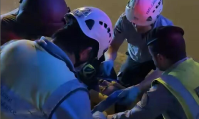 The National Guard's National Search and Rescue Centre, in collaboration with Sharjah Police, carried out a successful medical evacuation operation.