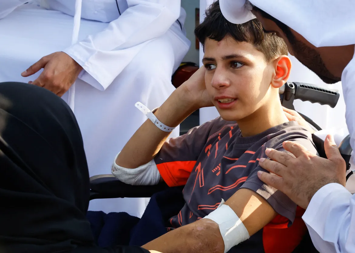 The UAE has welcomed Palestinian children injured in the Gaza conflict, providing them with shelter and medical treatment in Abu Dhabi.