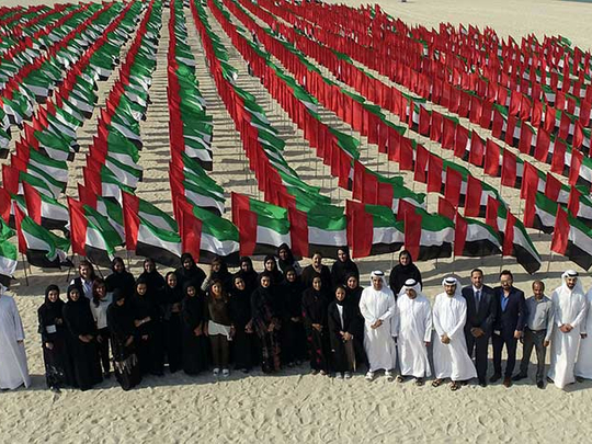 The people of the United Arab Emirates, including citizens and residents, celebrated Flag Day on November 3, 2023.
