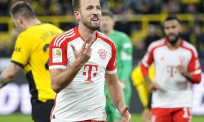 Harry Kane's exceptional start to the season at Bayern Munich continued as the England skipper hit a hat-trick in a statement victory at Borussia Dortmund.