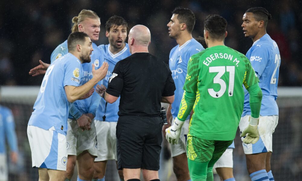 The Football Association has accused Manchester City of failing to control their players in Sunday's 3-3 Premier League tie with Tottenham.