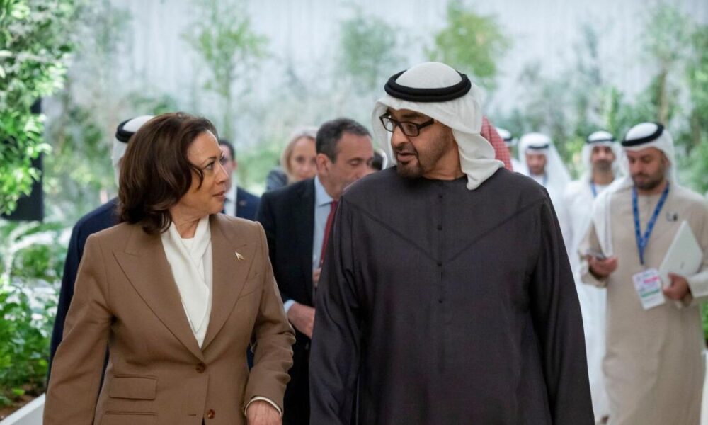 The UAE President and US Vice President meet on the sidelines of the COP28 conference in Dubai.