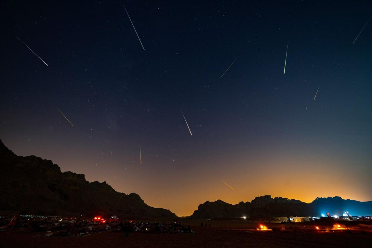 The UAE is preparing for a celestial show as the Geminids meteor shower peaks, promising a spectacular display of shooting stars.