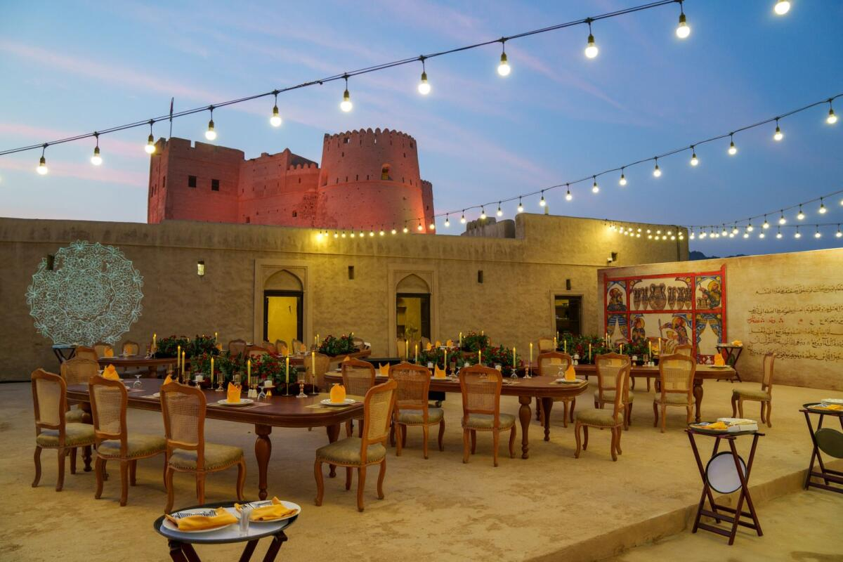 Fujairah's Emirati and expat chefs demonstrated their culinary ability by renovating the famous Fujairah fort into a spectacular dining hall.