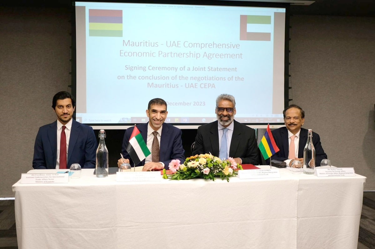 UAE and Mauritius launch historic business deal, eye financial growth.