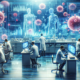 DALL·E 2024 01 15 22.59.02 A depiction of a research laboratory showcasing scientists working on expanding and studying ILC2 cells. The scene should include researchers in lab